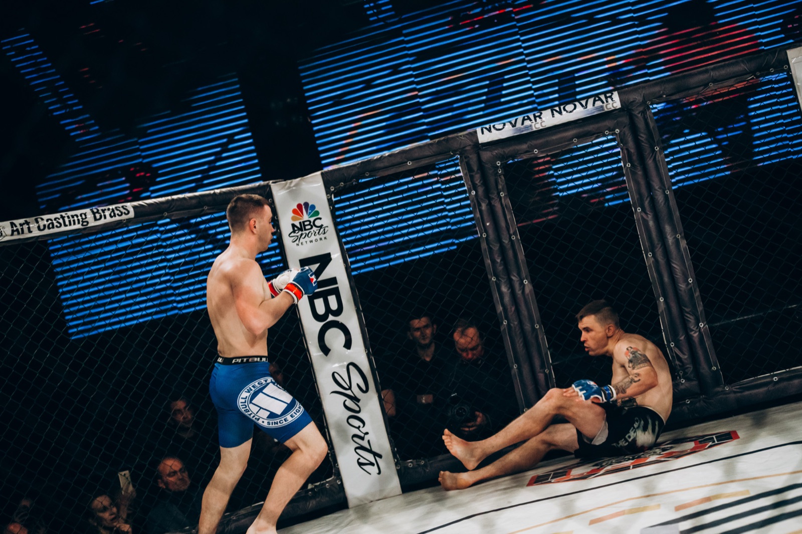 Real Fight Promotion team producing an MMA event inside the arena.